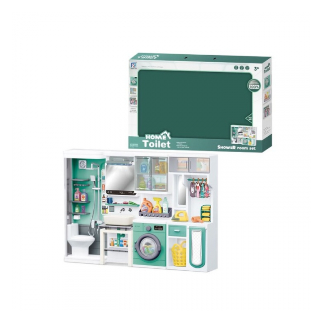 Mini baie pentru papusi toaleta masina de spalat dus si accesorii 818-363 CWT