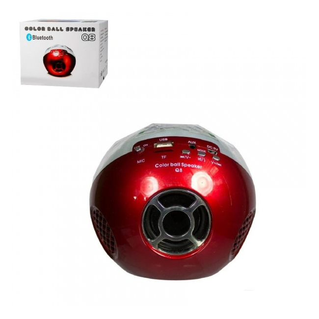 Mini Boxa Portabila cu Bluetooth MP3 si Radio FM Color Ball Speaker Q8