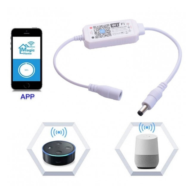 Mini Controler Smart Banda LED Monocolor cu Wifi 5-24V 18A101 XXM