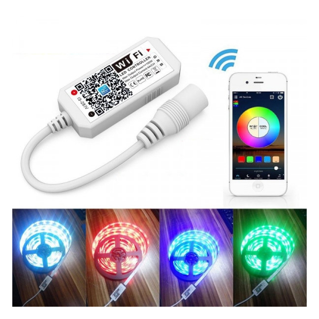 Mini Controler Smart Banda RGB LED cu Wifi 5-24V 18A097 XXM