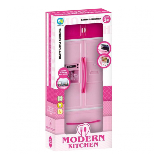 Mini frigider jucarie pentru copii Roz 9x15x36cm 818-34 CWT