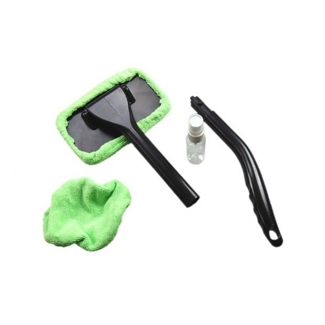 Mini mop microfibra cu maner pentru curatare parbrize ferestre