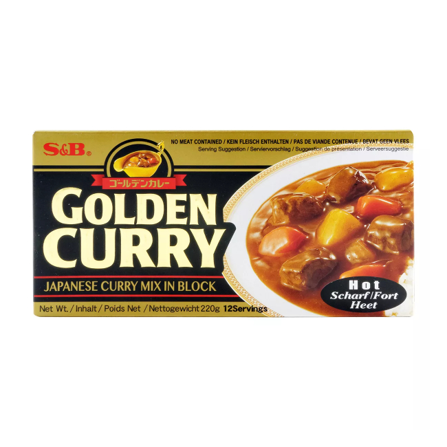 Mix Golden Curry Japonez S&B Iute 92g MLL
