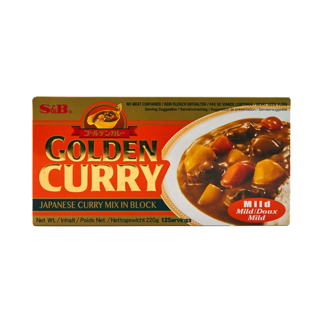 Mix Golden Curry Japonez S&B Mild 220g MLL
