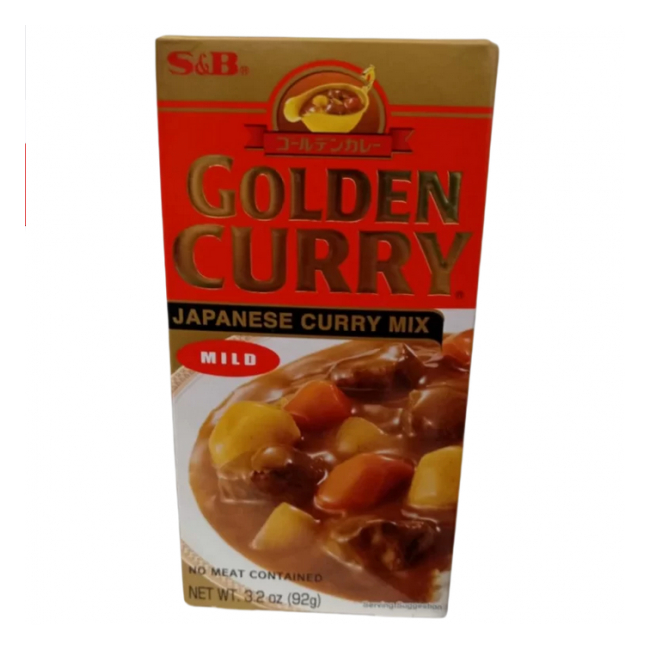 Mix Golden Curry Japonez S&B Mild 92g MLL