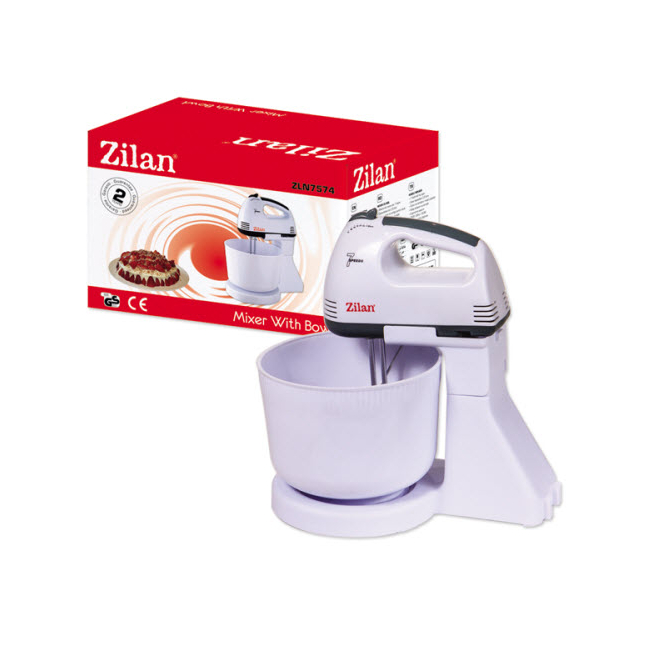 Mixer cu Bol 2.5L 7 Viteze 150W Zilan ZLN7574