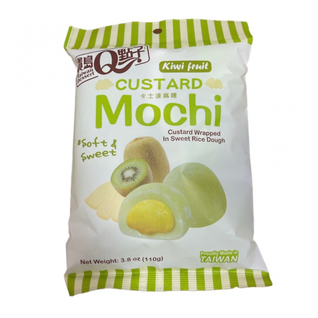 Mochi Kiwi Custard Taiwan Dessert Aluat Orez si Crema TD 110g MLL