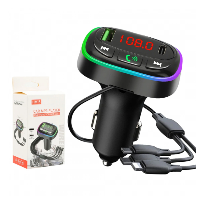 Modulator FM Auto Bluetooth 5.0 MP3 Player Multifunctional HM15 1D016 XXM