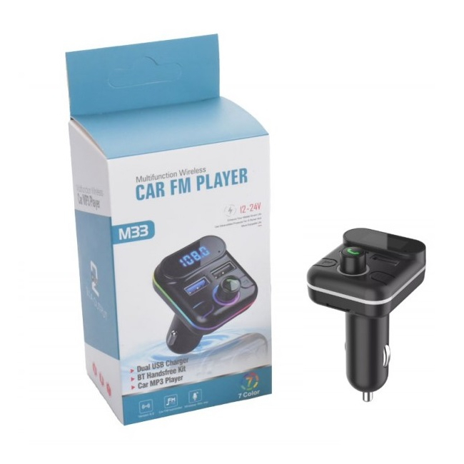 Modulator FM Auto cu Bluetooth V5.0 12V 24V M33 1D015 XXM