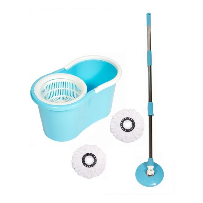 Mop Rotativ cu Galeata Stoarcere Fara Pedala QQ Fashion Spin Mop