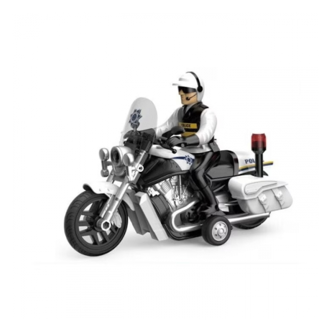 Motocicleta de politie cu figurina scara 1:16 pentru copii WY430A CWT