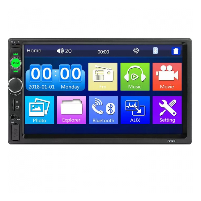 Radio MP5 Player Auto 2DIN, Touch Screen 7″ Bluetooth, USB 7010B