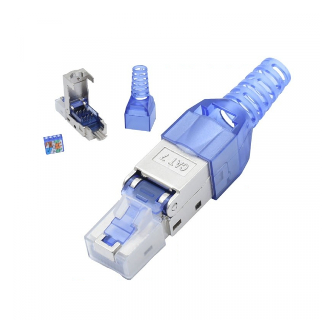 Mufa RJ45 CAT 7 S/FTP Metalica Albastru Fara Sertizare 12H032 XXM