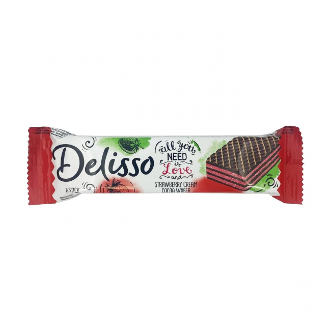 Napolitane cu crema de capsuni Toren Delisso 24x28g MGR31758