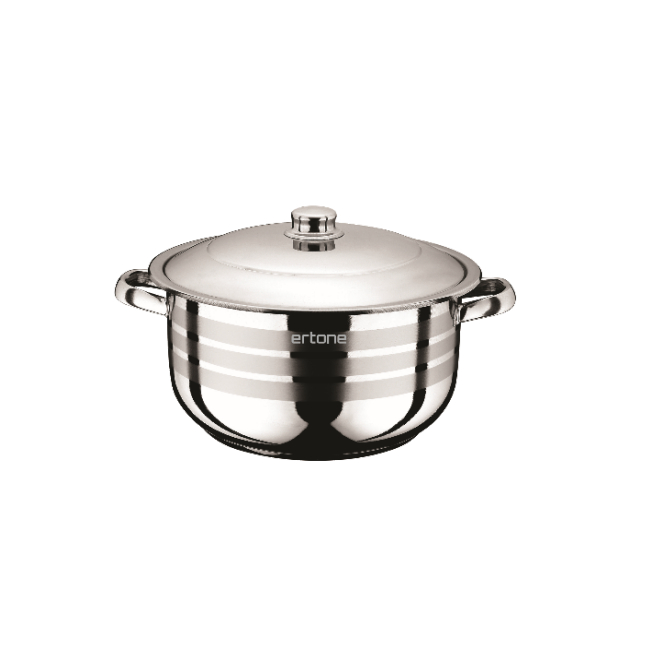 Oala Inox cu Capac Metalic 22cm 4.5L Ertone MN532