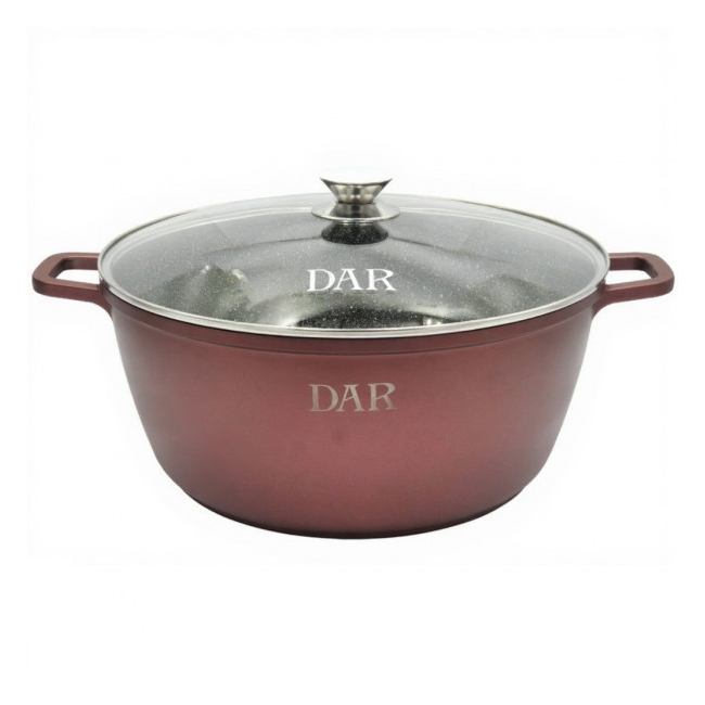 Oala antiaderenta cu capac din sticla 22.8L 44x18cm DAR YCTG44 DNC61910