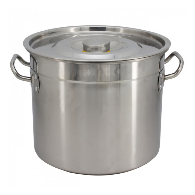 Oala Cazan Inox cu Capac si Manere 125L 55cm Bohmann BH5655125