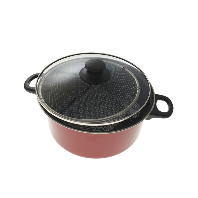 Oala cu Cos Friteuza Cratita 24x9cm 2.5l cu Capac Bohmann BH7102903