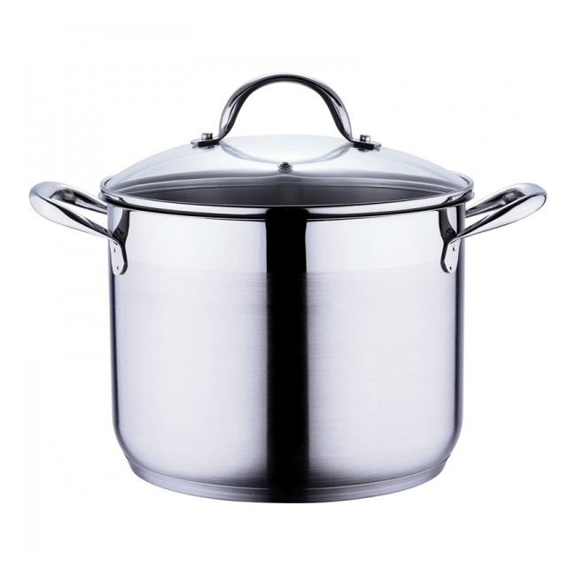 Oala din inox cu capac Gourmet Bergner BG6504 8.2L