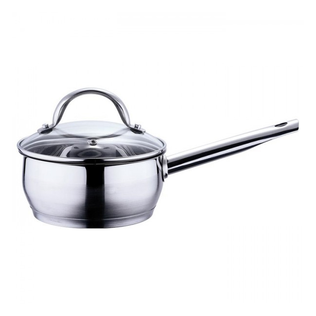 Oala din inox cu maner si capac Bergner BG6502 1.3L 16x7.5cm