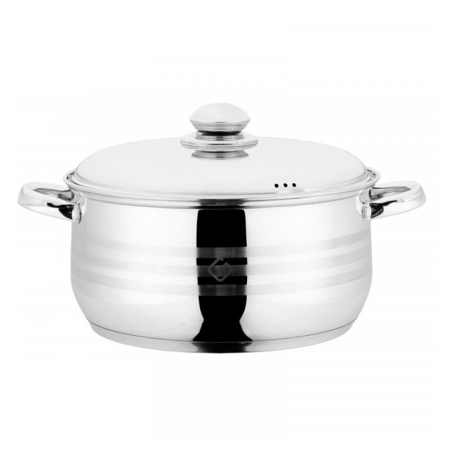 Cratita Inox cu Capac 30cm 10.5l Grunberg GR1930