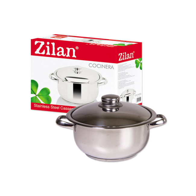 Oala Inox cu Capac 12L Zilan Cocinera ZLN7284