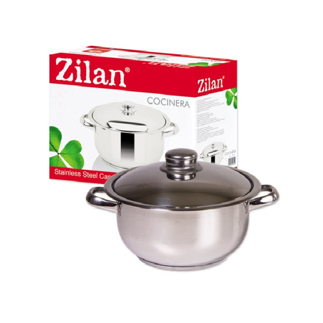 Oala Inox cu Capac 14L Zilan Cocinera ZLN7291