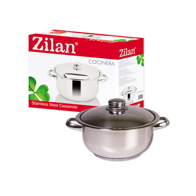 Oala Inox cu Capac 6L Zilan Cocinera ZLN7253