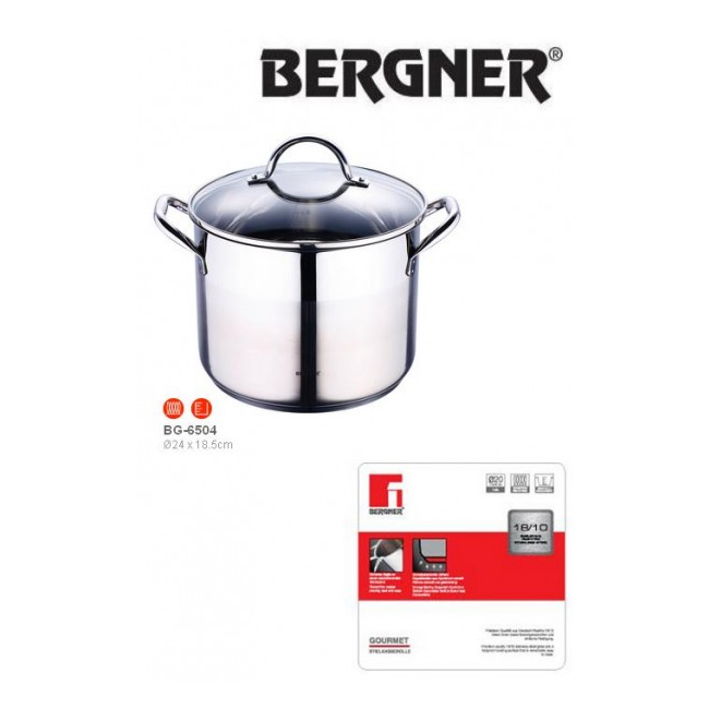 Oala Inox cu Capac Bergner BG6504