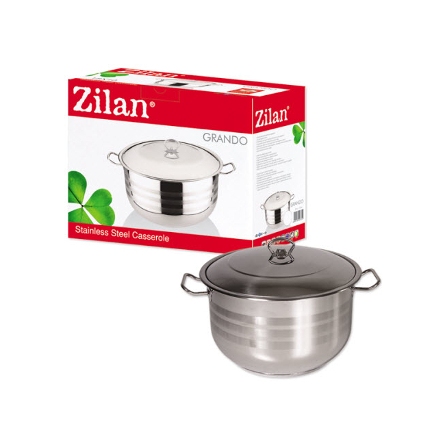 Oala Inox cu Capac Metalic 3.15L Zilan Grando