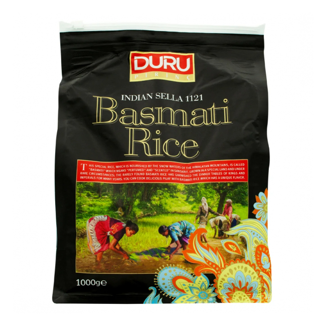 Orez Basmati cu Bobul Lung Indian Sella 1121 DURU 1kg MGR36024
