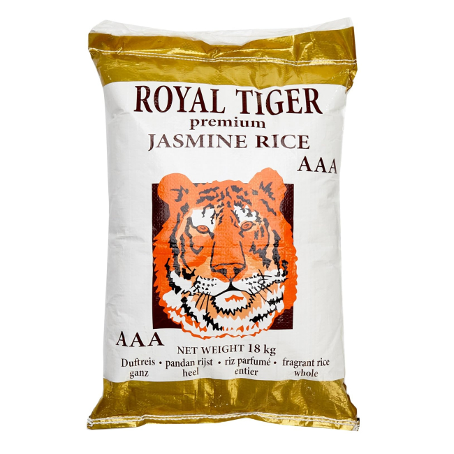 Orez Jasmine 18kg Royal Tiger Premium Cambodgia SNM