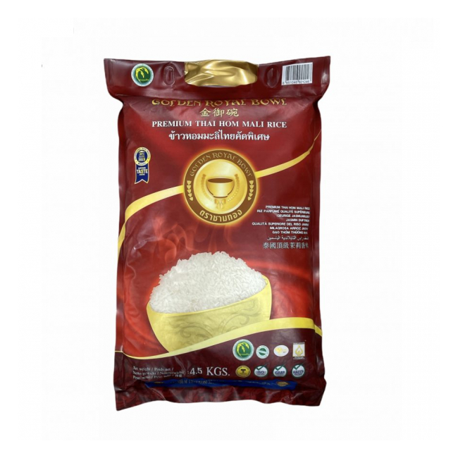Orez Jasmine 4.5kg Sac Golden Royal Bowl Premium Tailanda  MLL