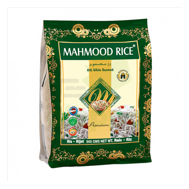 Orez Mahmood Rice Premium Basmati XXL 907g Punga Verde MGR