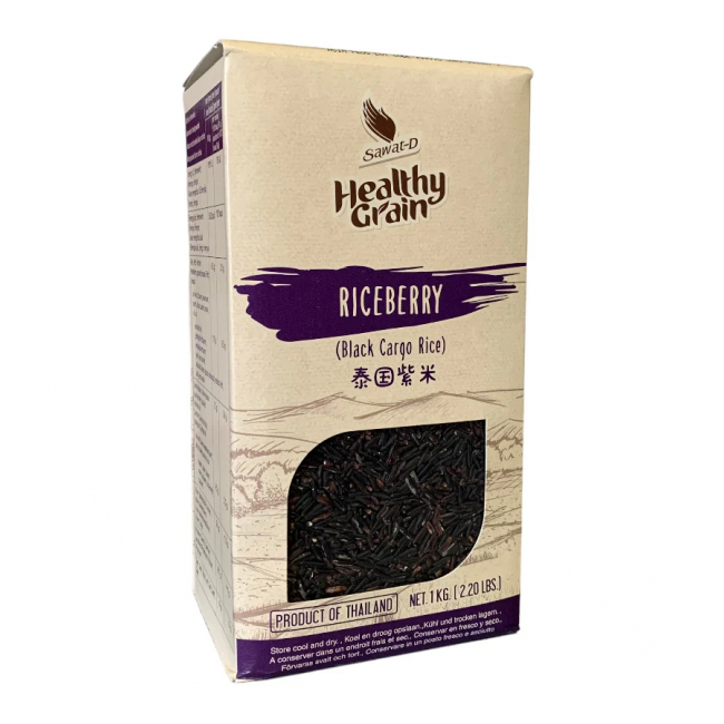 Orez Negru Nutritiv Thai Black Cargo Riceberry Sawat-D 1Kg Tailanda SNM