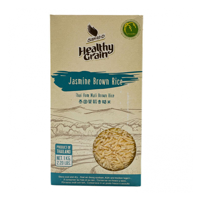 Orez Nutritiv Jasmine Brown Rice Sawat-D 1Kg Tailanda SNM