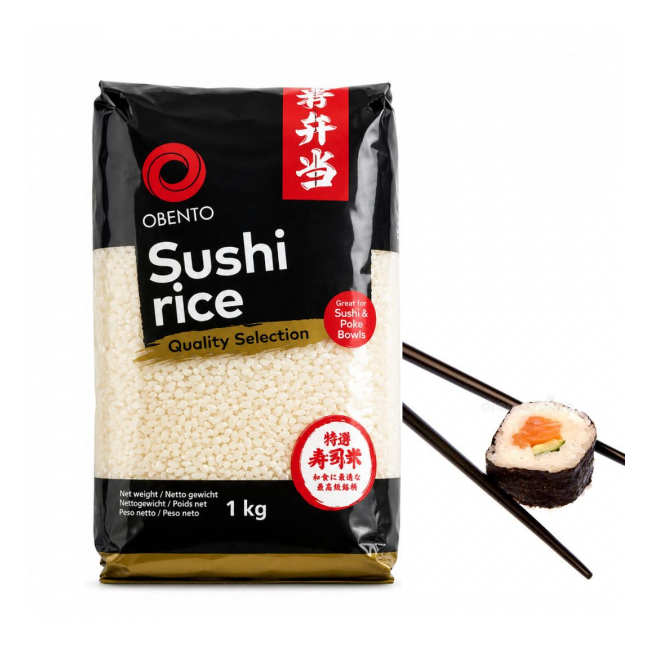 Orez Special pentru Sushi cu Bobul Scurt 1kg Obento MLL