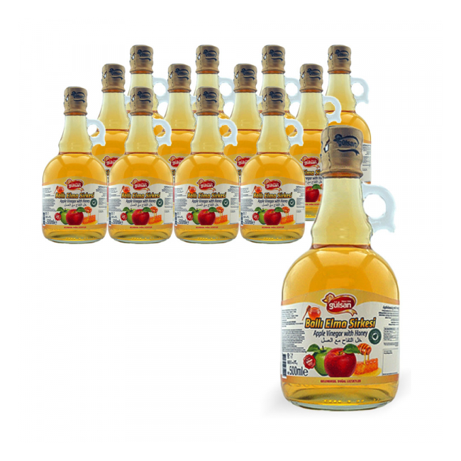 Otet de Mere cu Miere Balli Elma Sirkesi Sticla 500ml Gulsan MGR