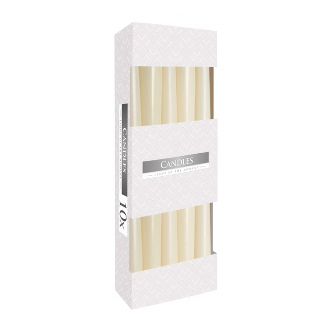 Pachet 10 bucati cu Lumanari Conice Bispol Crem S30-011 DNC36340
