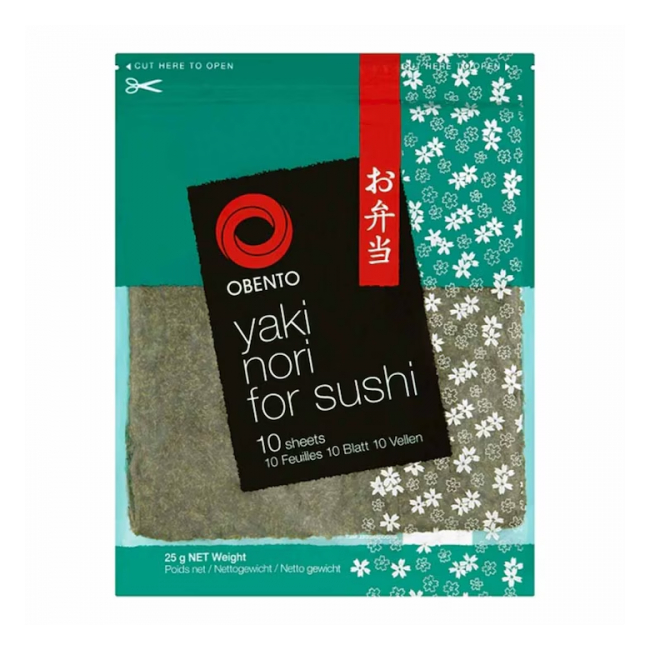 Pachet 10 Foi Alge Yaki Sushi Nori Roasted Seaweed Calitate Gold 25g Obento MLL