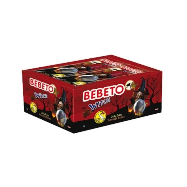 Pachet 24x30g Jeleuri zmeura si cola Bebeto Witch MGR29440