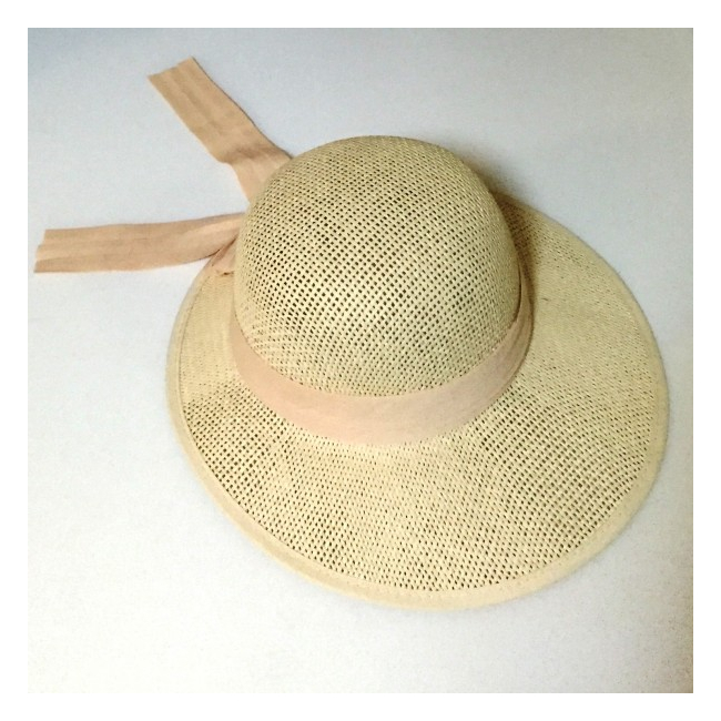 Palarie de Vara Crem Boruri Largi Dama