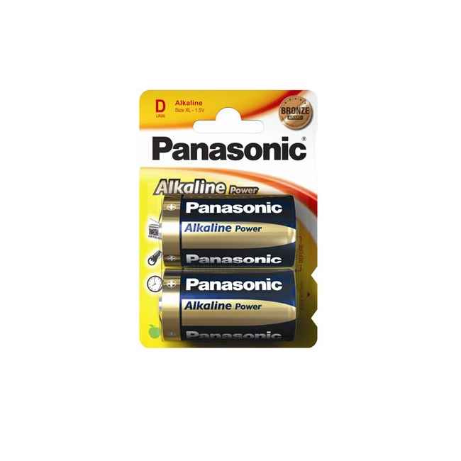 Panasonic baterii lr20 d alcaline 2 buc la blister