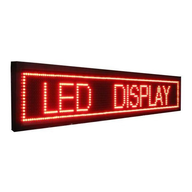 Panou Afisaj Firma Luminoasa Exterior cu LEDuri Rosii 100x20cm