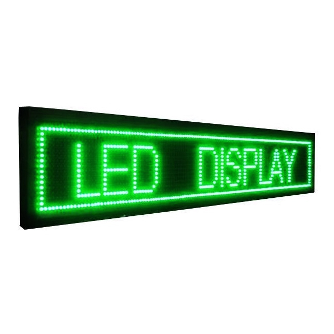 Panou Afisaj Firma Luminoasa Exterior cu LEDuri Verzi 100x20cm