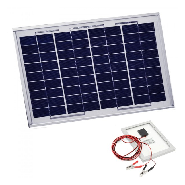 Panou Solar Fotovoltaic 50W 36 Celule 67x54cm Cablu Clesti 12V