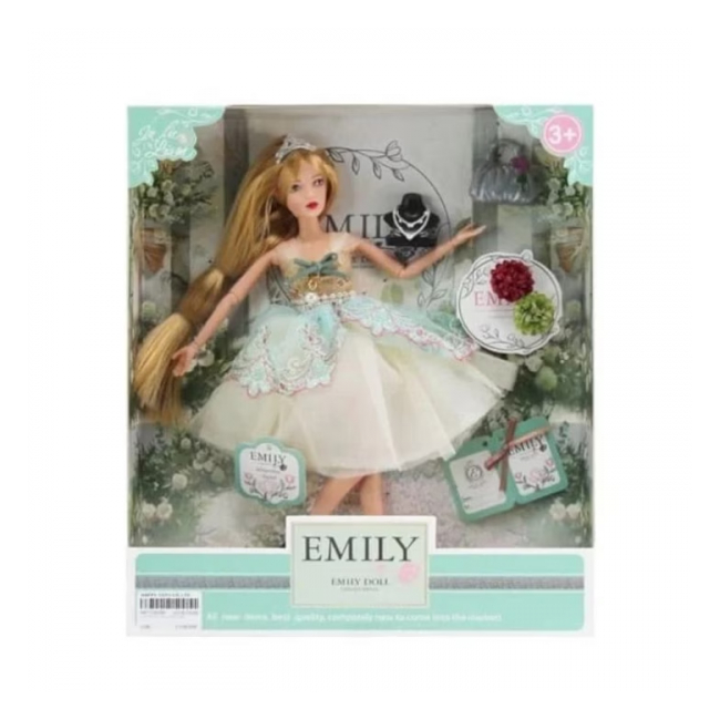 Papusa Emily Princess rochita eleganta cu accesorii QJ088A CWT