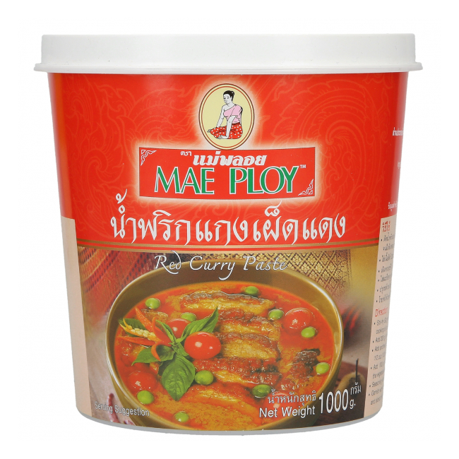 Pasta de Curry Rosu Tailandez Red Curry Paste Mae Ploy 1kg MLL