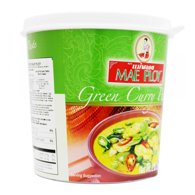 Pasta de Curry Verde Tailandez Green Curry Paste Mae Ploy 400g MLL