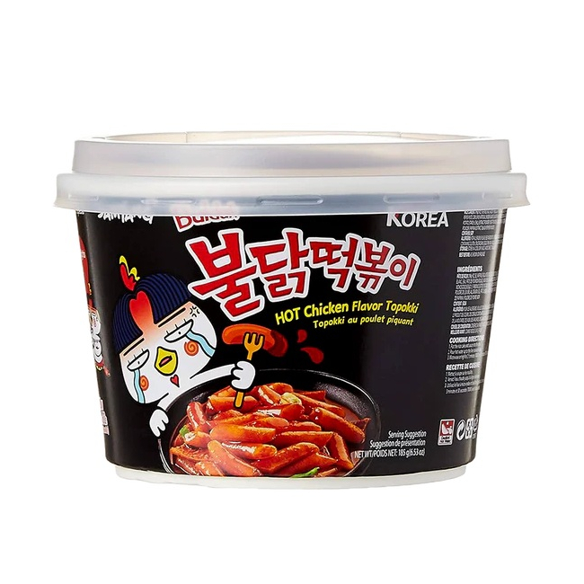Paste de orez Instant Buldak Topokki aroma de Pui picant 185g